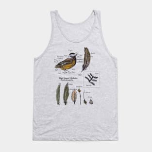 Complete Anatomy of A Black Capped Chickadee Tank Top